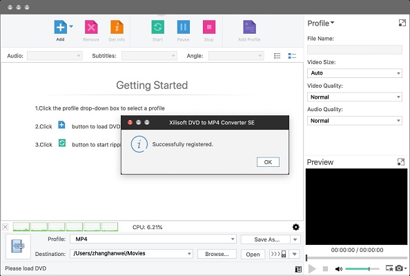 Xilisoft DVD to MP4 Converter截图