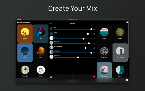 舒缓的声音截图