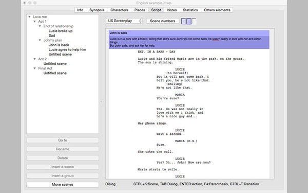 MovieWriterPro截图