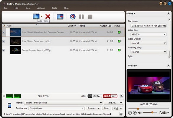 ImTOO iPhone Video Converter截图