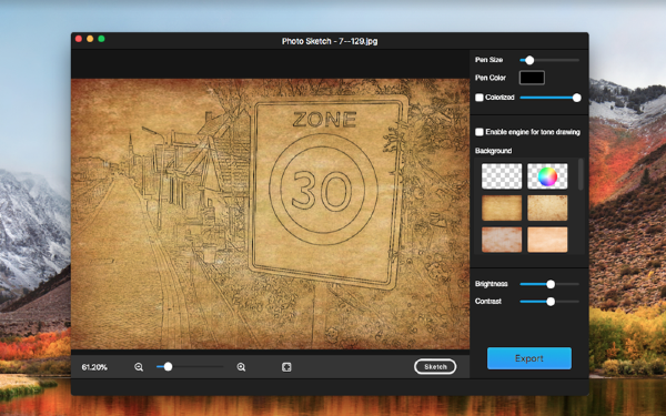我的照片素描截图