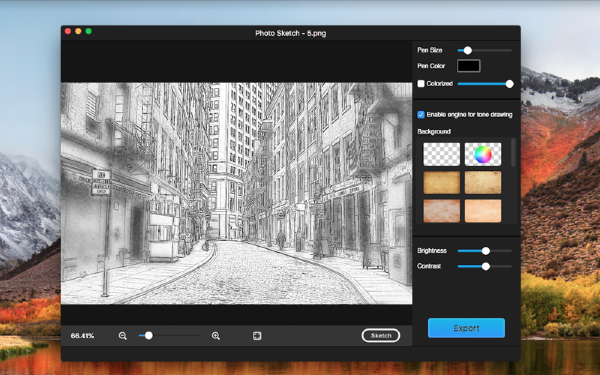 我的照片素描截图