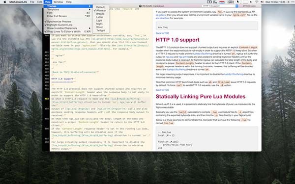 Markdown实时编辑器截图