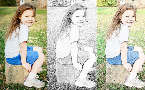 照片素描笔截图