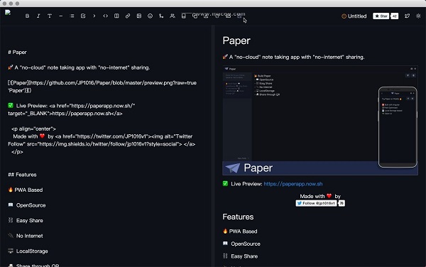 Markdown Editor截图