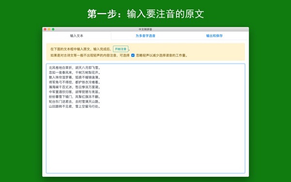 中文转拼音截图