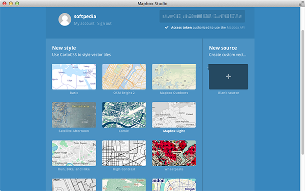 Mapbox Studio截图