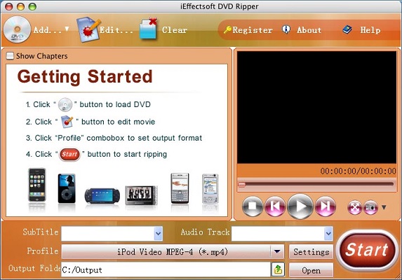 iEffectsoft DVD to MP4 Ripper截图