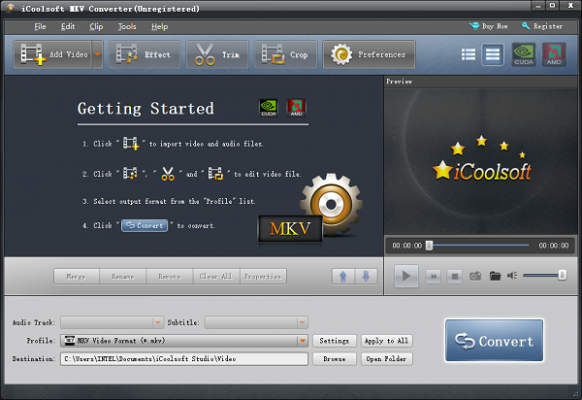 iCoolsoft MKV Converter截图