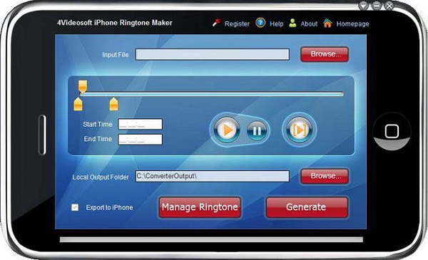 4Videosoft iPhone Ringtone Maker截图