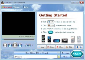 iEffectsoft Video to MP4 Converter截图