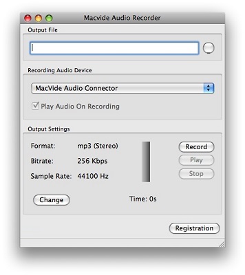 Macvide Audio Recorder截图