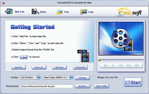 Emicsoft M2TS Converter截图