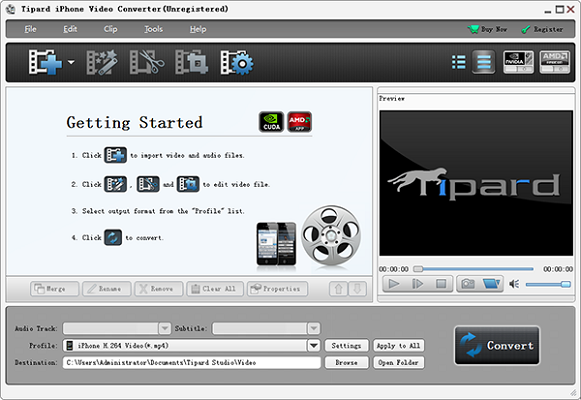 Tipard iPhone Video Converter截图