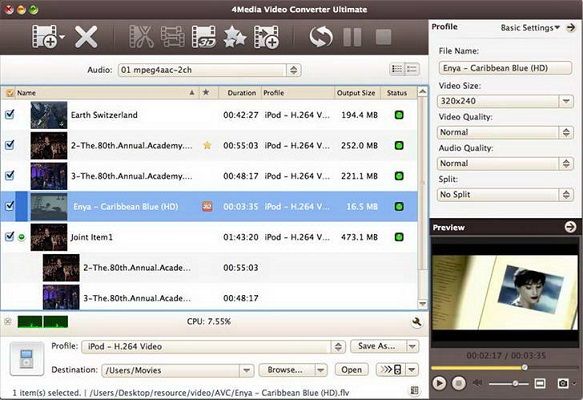 4Media Video Converter Standard截图