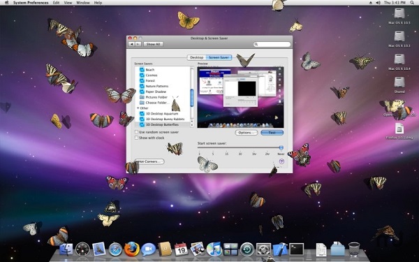 3D Desktop Butterfly Screen Saver截图