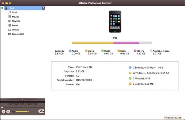 4Media iPod to Mac Transfer截图