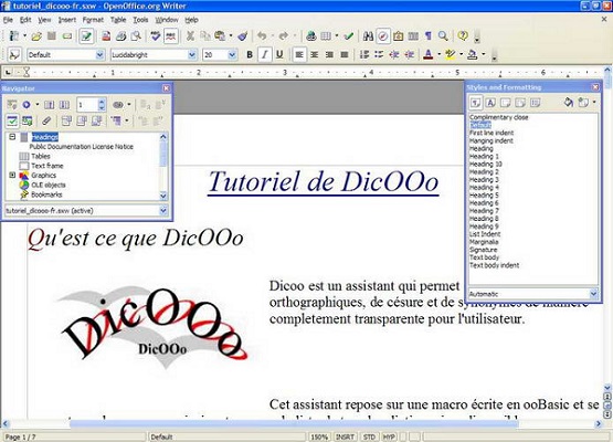 OpenOffice.org截图