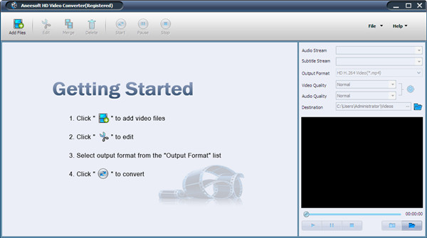 Aneesoft HD Video Converter截图