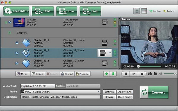 4Videosoft DVD to MP4 Converter截图