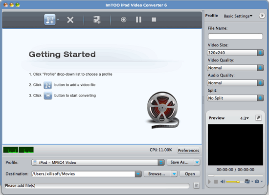 ImTOO iPod Video Converter截图