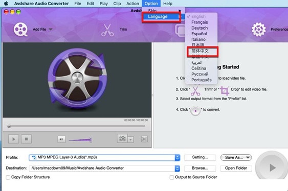 Avdshare Audio Converter截图