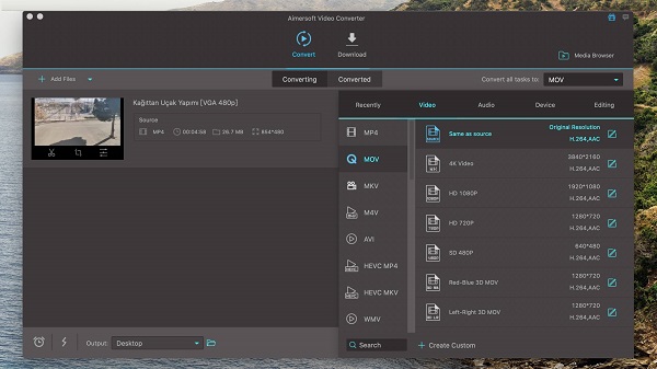 Aimersoft Video Converter截图