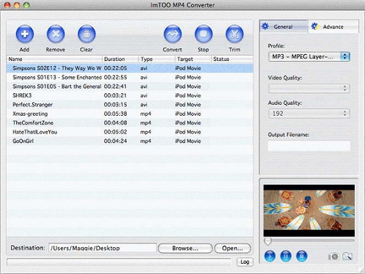 ImTOO MP4 converter截图