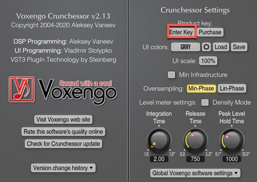 Voxengo Crunchessor(AU) For Mac截图