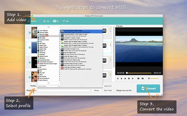 4Videosoft MTS Converter Mac截图