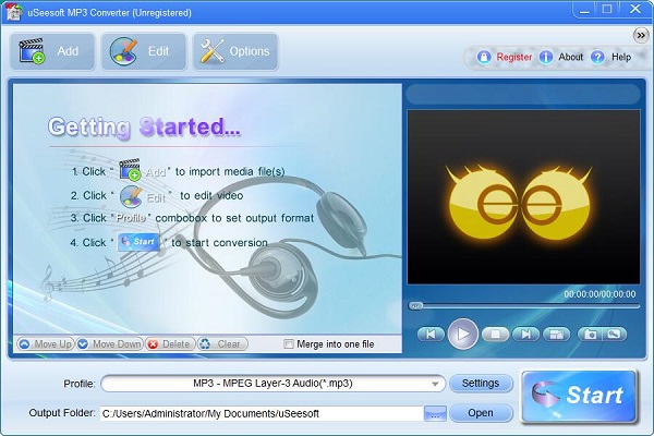 uSeesoft MP3 Converter for Mac截图