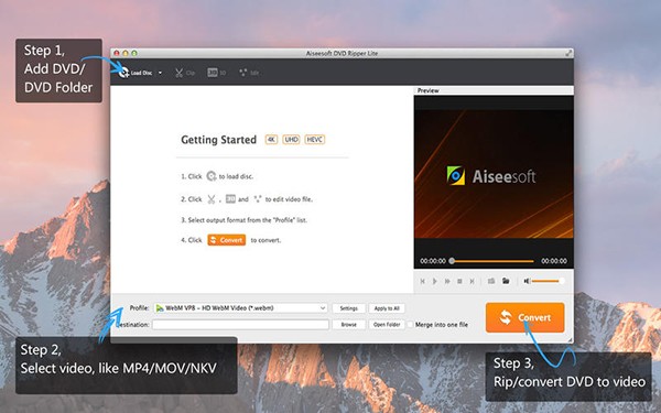 Aiseesoft DVD Ripper for Mac截图