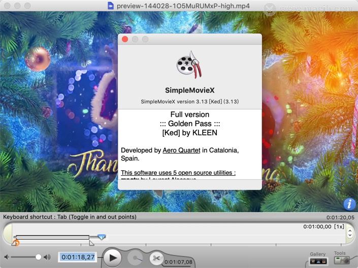 SimpleMovieX Mac截图