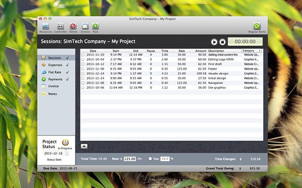 TaskTime For Mac截图