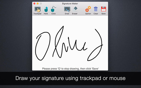 Signature Maker For Mac截图