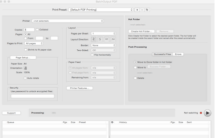BatchOutput PDF Server For Mac截图
