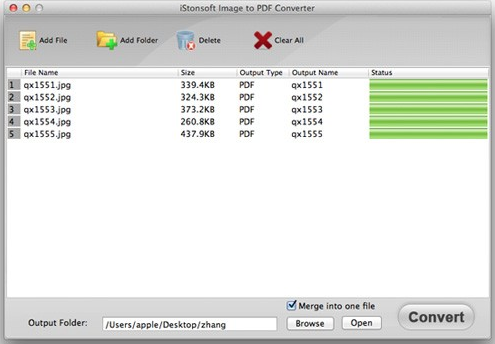 iStonsoft Image to PDF Converter for Mac截图