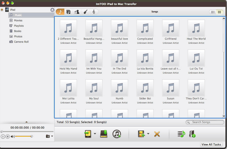 ImTOO iPad to Mac Transfer截图