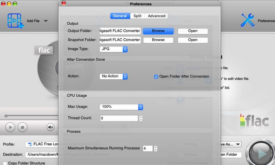 Bigasoft FLAC Converter for Mac截图