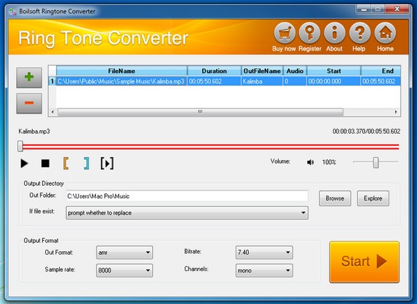 Boilsoft RingTone Converter for Mac截图
