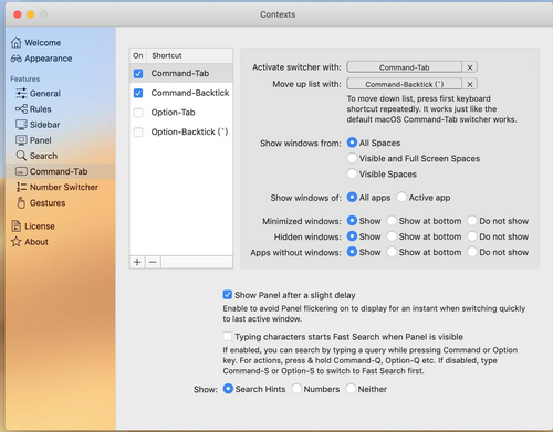 Contexts For Mac截图