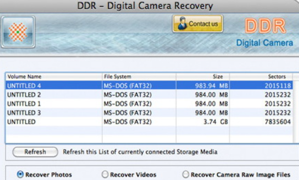 Mac Digital Camera Data Recovery截图