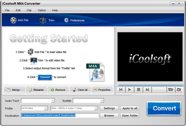 iCoolsoft M4A Converter截图