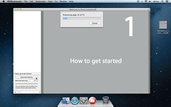 PDFBookmarks For Mac截图