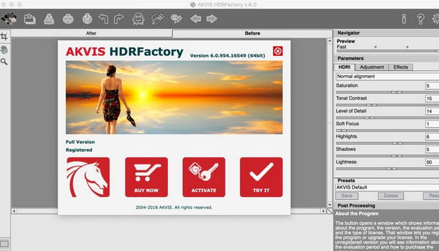 AKVIS HDRFactory Plugin For Mac截图