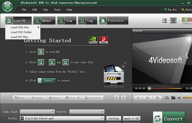 4Videosoft DVD to iPad Suite for Mac截图