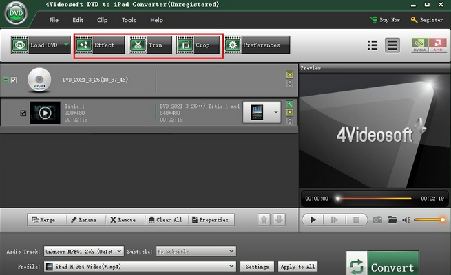 4Videosoft DVD to iPad Suite for Mac截图