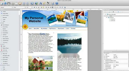 Quick'n Easy Web Builder For Mac截图