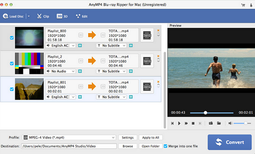 AnyMP4 Blu-ray Ripper for Mac截图
