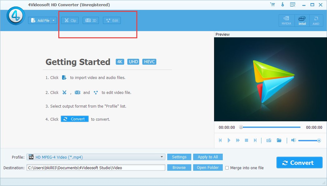 4Videosoft HD Converter for Mac截图